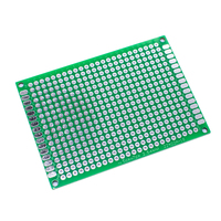WAVGAT Papan Sirkuit Cetakan Universal Diy, Papan Sirkuit Cetak Universal PCB 5X7 PCB 5Cm 7Cm Dua-sisi