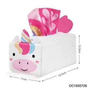 Juguete Sensorial de Tela para Bebés, Caja de Pañuelos con Forma de <span class=keywords><strong>Caballo</strong></span>, Juguete Educativo, Juguete de Aprendizaje Temprano, Esencial para Recién Nacidos, Juguete de Actividades con Dedos para Niños - Product Image 6