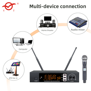 Không Dây microphone cho nhà thờ phòng hội nghị UHF Tai nghe dinamic chuyên nghiệp DJ 300 mét Bluetooth Speaker với ve áo - Product Image 4