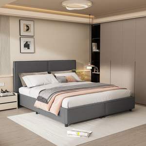 Grosir Pabrik Cina gaya Modern Amerika 2 orang ukuran King Gas pengangkat bingkai tempat tidur Yahudi dengan penyimpanan - Product Image 1