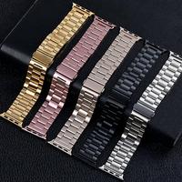 3 Link Edelstahl 20mm 22mm 49mm Edelstahl armband für IWatch Ultra Serie 11 10 9 8 7 6 5 4 SE 46mm 45mm