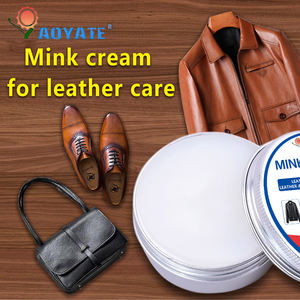 Crema de aceite de visón 50g Esmalte de zapatos premium y acondicionador de cuero Cuidado para productos de cuero Ungüento de visón Enfermería - Product Image 5