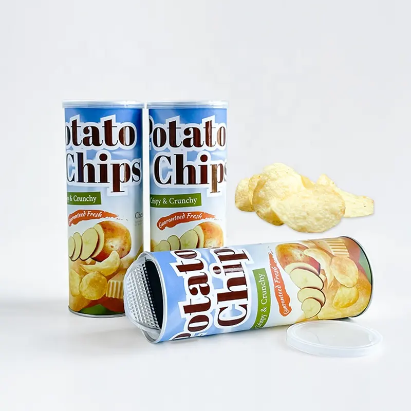 Индивидуальная герметичная упаковка для картофельных чипсов, бумажная трубка, пищевая бумага, упаковка для цилиндров