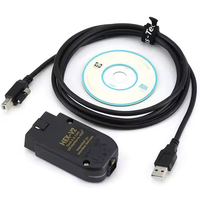 Herramienta de Diagnóstico V25.3 HEX V2 VCDS ATMEGA162 FT232, Escáner de Automóviles OBD2, Versión en Inglés para Audi VW, Lector de Códigos OBD2, Sistema Completo