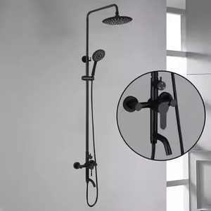 Buon fornitore di vendita rotondo a due funzioni bagno nascosto doccia Set personalizzato Flor Ducha fontana doccia - Product Image 3