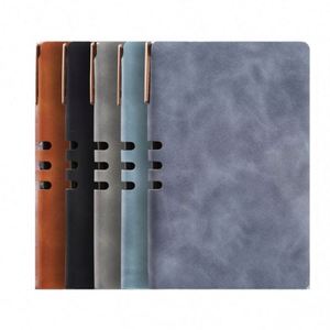 Carnet A5 en cuir à couverture rigide imprimé avec 100 feuilles pour livre d'or professionnel et journal de bien-être - Product Image 1