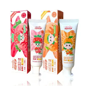 Customized Logo Label Organic Xylitol Children toothpaste Kids Toothpaste edible