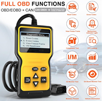 Outil de diagnostic automobile portable, scanner OBDII avec large compatibilité, fonctionne sur les voitures américaines, européennes et asiatiques, outil de diagnostic automobile