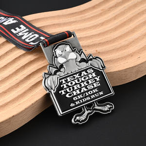 Medali kuningan cetak kustom 2 inci medali emas pemenang penghargaan kompetisi olahraga Logo pesta Model logam - Product Image 5