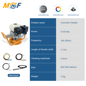 Vibrateur à béton MHF Slim Body en U, 5,5 CV, 200 Hz, facile à transporter, pour la construction de maisons rurales - Product Image 3