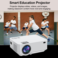 Projecteur Android au prix d'usine le moins cher, projecteur multimédia, projecteur éducatif, home cinéma, vidéo 4k, projecteur portable