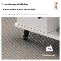Ensemble table basse carrée en verre multifonctionnelle et meuble TV - Style européen moderne et minimaliste pour salon, idéal pour les petits espaces