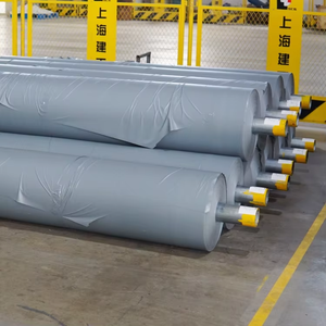 Bâche en <span class=keywords><strong>toile</strong></span> de polyester PVC Dawei ignifuge tissée insonorisante contrôle du bruit sécurité de la construction barrière imperméable - Product Image 4