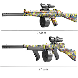 Kk <span class=keywords><strong>Thompson</strong></span> 78cm điện nhựa Gel bóng Blaster tự động chế độ thủ công Splatter Blaster đội chụp ngoài trời cho - Product Image 2