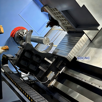 Tour CNC à lit incliné 4 axes TCK70 haute performance, machine de tournage et de fraisage de haute précision avec axe Y, certifiée CE, garantie 1 an
