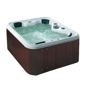 Outdoor Kunstmatige Stenen Bad Spa Hot Tub Acryl Vrijstaand Zwembad