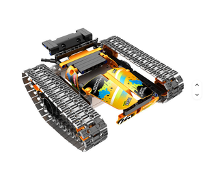 Voiture RC 3-en-1 transformable à grande vitesse avec blocs de construction, batterie au lithium rechargeable, télécommande 2.4G, <span class=keywords><strong>jouet</strong></span> de course STEM DIY en briques - Product Image 2