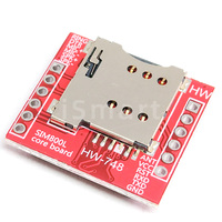 GSM GPRS Módulo de tarjeta Micro SIM Placa de núcleo Quad-band puerto serie TTL con antena PCB con nuevo chip SIM800L