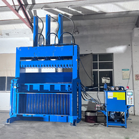Mesin Press Scrap Vertikal Dilengkapi Aksesoris Lengkap, Tangki Oli Hidrolik, Motor, dan Katup Relief