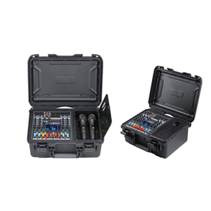 Bảng điều khiển trộn 5 kênh chuyên nghiệp với bộ khuếch đại tích hợp micro UHF kép, hộp công cụ hiệu suất đám cưới công suất cao - Product Image 4