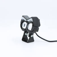 Nouveau projecteur LED 12W en forme de diamant, lumière avant universelle pour moto, fonction clignotante à 2 lentilles, 12000Lm