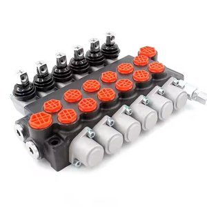 Soluciones de válvulas hidráulicas personalizadas manuales de la P40-G12-G38 | Modificaciones de válvulas de control direccional Monobloque de 6 secciones 250 Bar - Product Image 6
