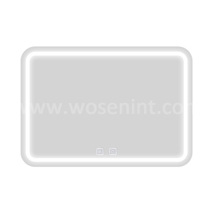 Mirrorsold Gương Thông Minh LED Thiết Kế Cạnh Mờ Chống Sương Mù Phòng Tắm Khách Sạn Hình Chữ Nhật Gắn Tường - Product Image 1