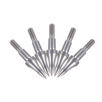 Tir à l'arc 75 100 125 150 200 250 300 Grain Insert Points en acier inoxydable chasse tir ID 8mm pointes de flèche pour arbres en carbone