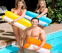 Hamac d'eau gonflable pour adultes isolé pliant Flotteurs de piscine ultra légers