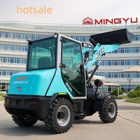 Chargeuse sur pneus électrique de 1.2 tonnes compacte et durable Mini chargeur frontal de manutention efficace capacité de 1200kg