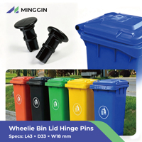 Serrures durables moulées par injection noires anti-écureuil pour poubelles extérieures de bord de rue – Prix de gros usine