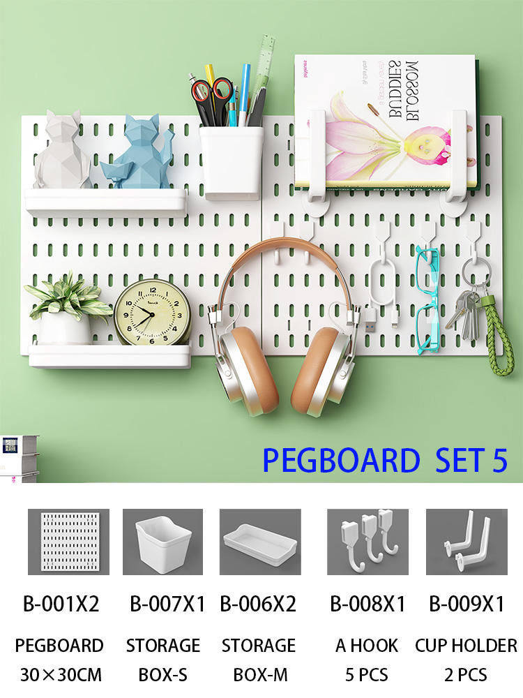 Pegboard set 5 Blanc