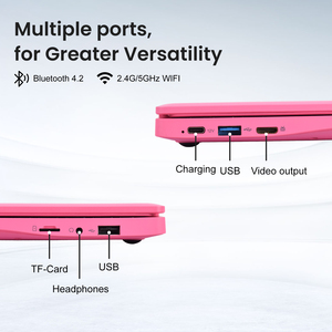 โน้ตบุ๊กพกพาขนาด <span class=keywords><strong>10</strong></span> นิ้ว สีชมพู มินิแล็ปท็อป Intel N4000 แรม 8GB SSD 128GB ระบบปฏิบัติการ <span class=keywords><strong>Windows</strong></span> 11 คีย์บอร์ดภาษาอังกฤษ สำหรับใช้งานส่วนตัวและที่บ้าน - Product Image 4