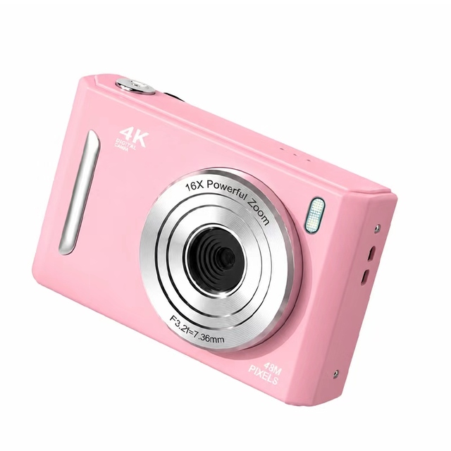 4K UHD Vlogging Camera 48MP Auto Focus 2.8 IPS Screen MP3 Player Compact Digital Camcorder for Girls Boys Birthday Gift Toy