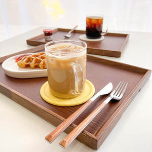 Plateau en bois de frêne à rainures coréen_KRWT-1005 pour la maison de luxe, les restaurants, les cafés, les hôtels et le service commercial - Product Image 4