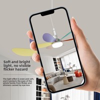 Ventilateur de plafond miniature LED USB télécommandé en ABS, fonctionnement silencieux, débit d'air réglable, gradation progressive, contrôle de la vitesse, douille E27