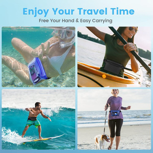 Ipx8 Transparante Pvc Heuptas Met Rits Sluiting Waterdichte Mobiele Telefoon Bescherming Voor Buiten Duiken Cross-Border Reizen - Product Image 6