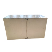 Panneau sandwich isolant ignifuge et écologique pour entrepôt frigorifique, 50-200 mm, âme en polyuréthane, pour mur extérieur de hôtel