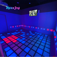 Parc de trampolines, parc d'attractions, lieu de divertissement intérieur, sols de jeu en métal LED interactifs, durables, lumineux, immersifs, activités amusantes