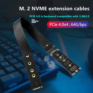 Adaptador de Tarjeta Riser para SSD, Cable de Extensión <span class=keywords><strong>PCIE</strong></span> 4.0 M.2 M Key NVME para SSD M.2 PCI-e <span class=keywords><strong>M2</strong></span> NGFF <span class=keywords><strong>SATA</strong></span> 2230 2242 2260 2280 - Product Image 5