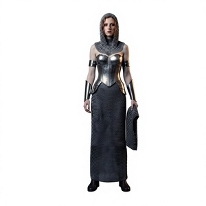 Armure en maille d'acier à thème féerique, entièrement 3D, portable, artisanat métallique, objet de collection, costume de mariage - Product Image 2