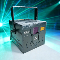Projecteur laser professionnel programmable 10W pour extérieur IP20, effet logo 3D RGB, animation DJ disco, ILDA