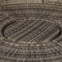 Lit de repos de luxe en rotin tressé de haute qualité pour hôtel, avec baldaquin, mobilier de jardin, chaise longue ronde de plage, transats modernes