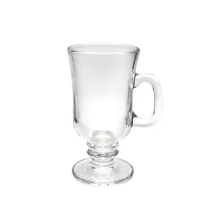 New Stock Arrival Irish Coffee Glass Mug With Handle Cappuccino Mugs With Huge Discount