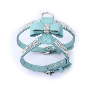 Fashion warna-warni kualitas super tinggi Korea beludru berlian imitasi anjing harness seluruh tubuh untuk hewan peliharaan kecil - Product Image 6