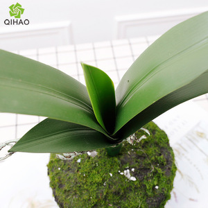 QIHAO Artificial Orchid Leaves Soft PVC High Simulation Home Decoration Living Room <b>Ornaments</b> - Product Image 5