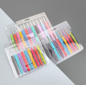 Juego de <span class=keywords><strong>Agujas</strong></span> de Ganchillo de Acero Inoxidable con <span class=keywords><strong>Mango</strong></span> de <span class=keywords><strong>Silicona</strong></span> Suave de 2.0mm-10.00mm - Product Image 5