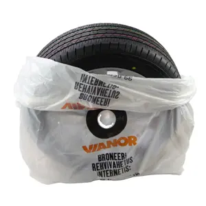 Polythene Film Tyre Bag 30mic Protect Wheel Cover Tyre Cover Factory Price Customizable White Factory Price