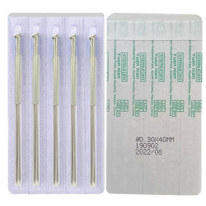 500 unids/caja mango <span class=keywords><strong>de</strong></span> plata <span class=keywords><strong>agujas</strong></span> <span class=keywords><strong>de</strong></span> <span class=keywords><strong>acupuntura</strong></span> estériles punción seca con tubo para un solo uso - Product Image 3