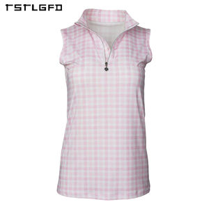 Vêtements d'équitation d'été pour femmes en gros, manches courtes, col montant, respirant, séchage rapide pour chemises - Product Image 3